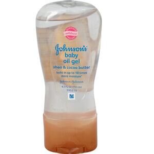 Johnson's Shea Cocoa Butter Baby Oil Gel Mild 6.5 oz Newborn Bath Moisturize NEW